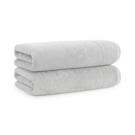Monarch Brands Turkish Bath Towels, 30in x 60in, Solid , Gray, 2PK PNP-BT-TS-3060-18-GRY